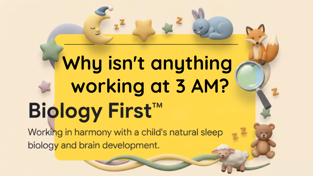 Load video: It's 3 AM, you've tried everything, and nothing works. Here's why — and the gentle, science-informed path that actually helps, without ever asking you to leave your child to cry.In this video: what's really happening with your baby's sleep and brain development at 6, 8, and 10 months, why gentle methods work better than harsh ones, and how to get started tonight.📩 Download the free Safe Sleep Checklist: nurturelyspace.comPart of The Nurturely Sleep System — gentle, no-cry-it-out sleep support for babies &amp; toddlers, ages 6–36 months.Testimonials are illustrative examples, not actual customer reviews